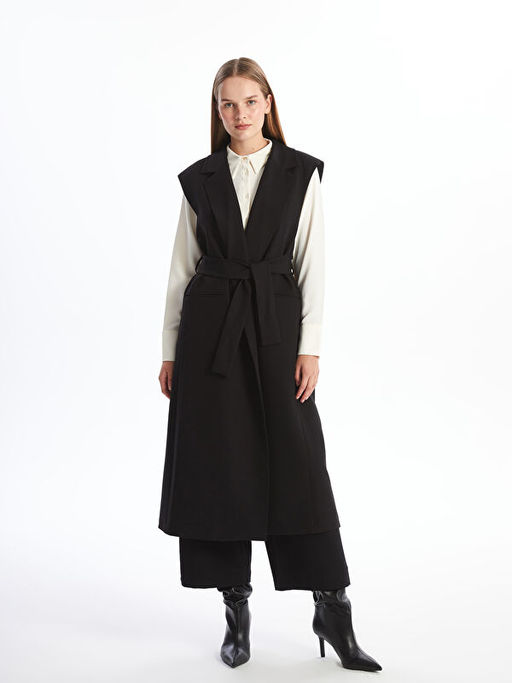 Kruvaze Yaka Kad?n Yelek