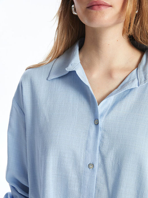 D?z Uzun Kollu Oversize Kad?n G?mlek - Waikiki фото 3