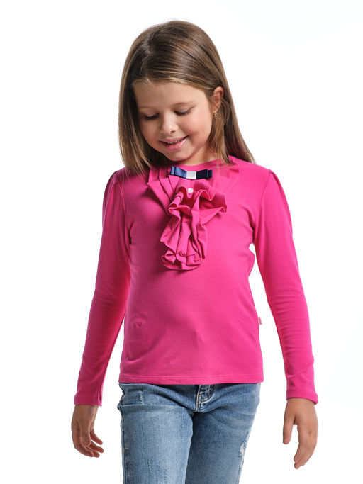 Футболка (лонгслив) для девочки UD 1044 малиновый - Mini maxi фото 3