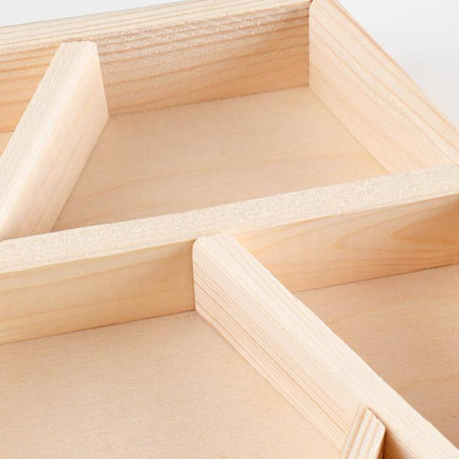 Ящик «Шестигранник», 28×24.5×5 см, с перегородками, деревянный