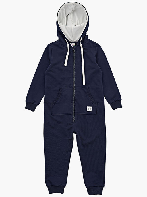 Комбинезон на молнии из футера UD 7344 т.синий - Mini maxi фото 6