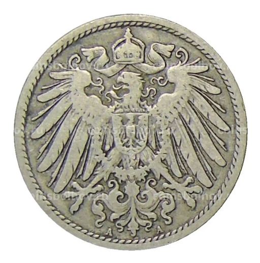 Монета 10 пфеннигов 1898 года A Германия