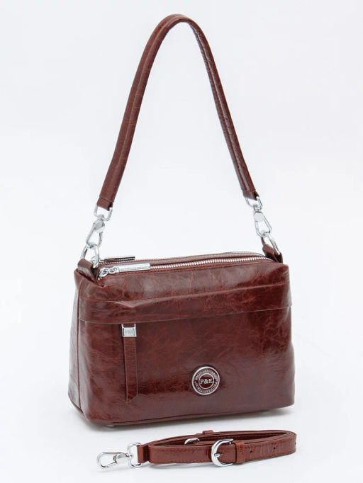 Сумка 0227CB coffee Polina&Eiterou