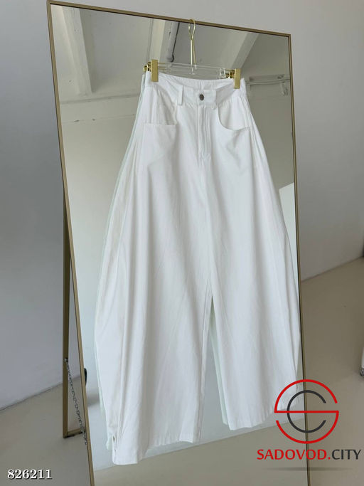 Брюки женские широкие с высокой посадкой