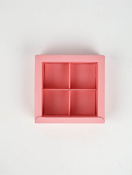 Цена за 5 шт. Коробка под 4 конфеты «Презент», 10.5×10.5×3.5 см