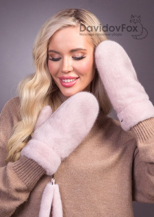 Варежки норка кизил