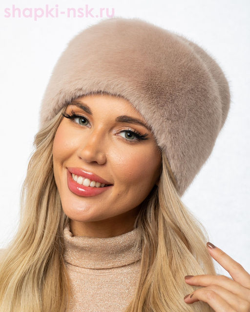 Дорис Шапка женская экомех норка (56-58)