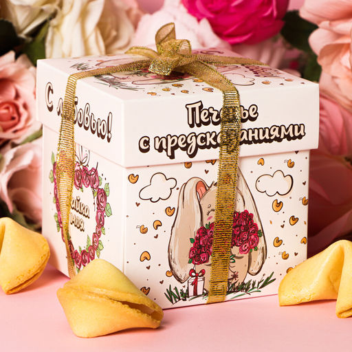 Печенье с женскими предсказаниями, 35 г, Зайка, 5 шт., 35 г - Simaland фото 3