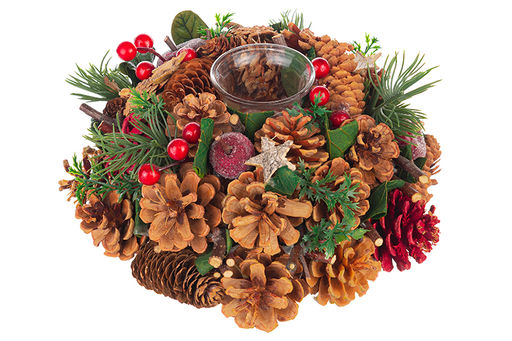 Новогоднее украшение подсвечник 22*22*11 см Тайна Рождества на 1 свечу, круг - Elan gallery фото 5