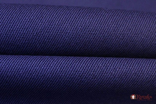 Башмачное полотно цв.Темно-синий с фиолетовой дымкой, ш.1.56м, хлопок-100%, 335гр/м.кв - Купава фото 2
