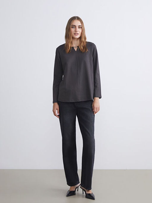 Bisiklet Yaka Kad?n Ti??rt