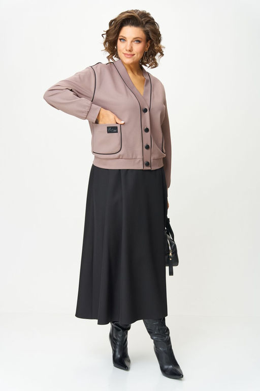 Костюм Aira Style 24130 Тауп+черный