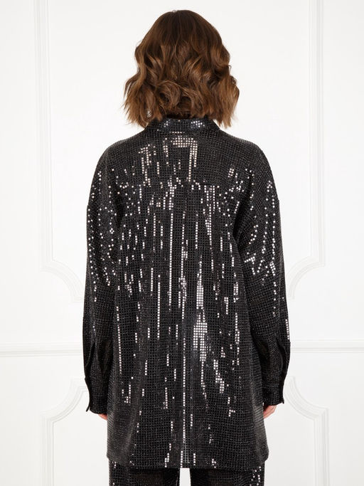 Рубашка женская ZZ-WS020201-99 black - Eleganzza фото 2
