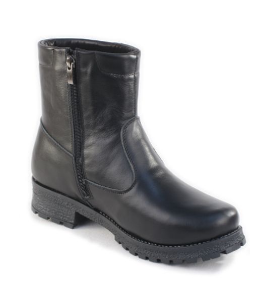 Ботинки женские на литой подошве черные,кожа, молния. - Roshva фото 6