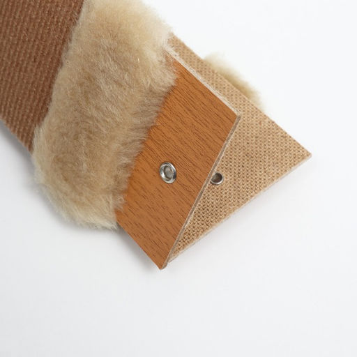 Когтеточка Пижон ковролиновая угловая, малая, 50 x 18 х 1,5 см, бежевая  фото 5