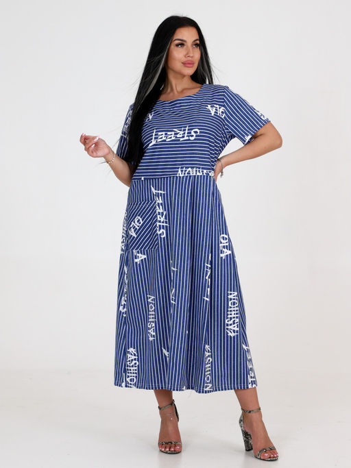Мария ПЛАТЬЕ ЖЕНСКОЕ (Синий) - А-дина фото 3