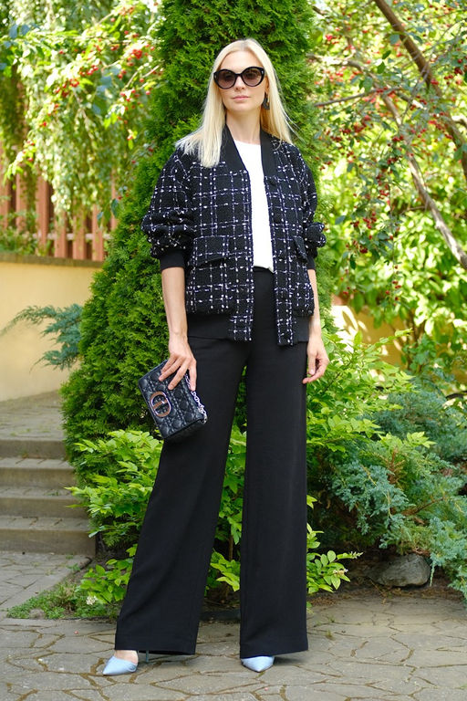 НОВИНКА! Бомбер женский АЧОСА М1163 ткань шанель  фото 3