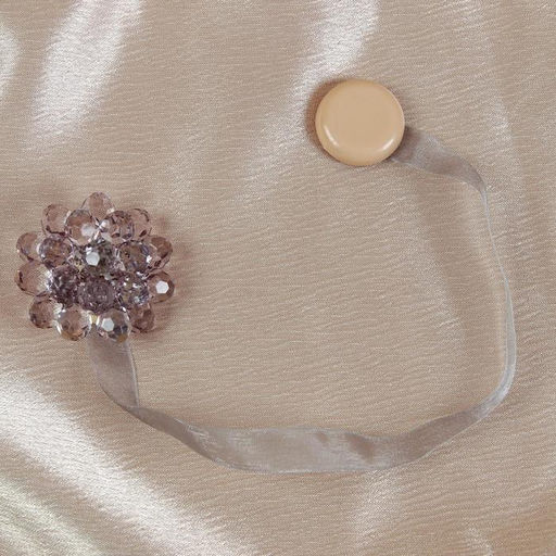 Цена за 2 шт. Подхват для штор «Гроздь», d = 4,5 см, цвет серый