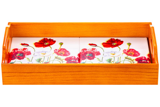 Поднос 31,5*16,5*6,5 см Маки прямоугольный - Elan gallery фото 8