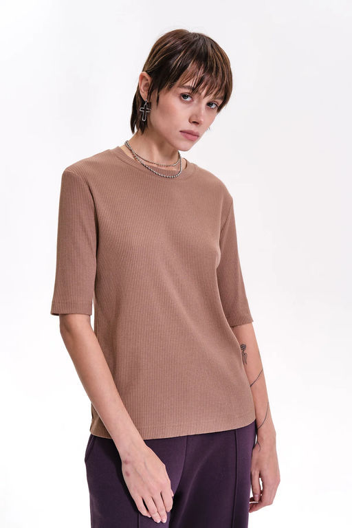 PELICAN, футболка женская, Коричневый  фото 2