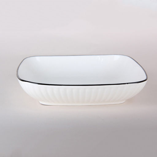 Тарелка глубокая Коралл Sugar YJQSW05 20см/700мл квадрат /КОРАЛЛ/