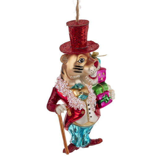 Украшение новогоднее "Тигр", L8 W5 H16 см