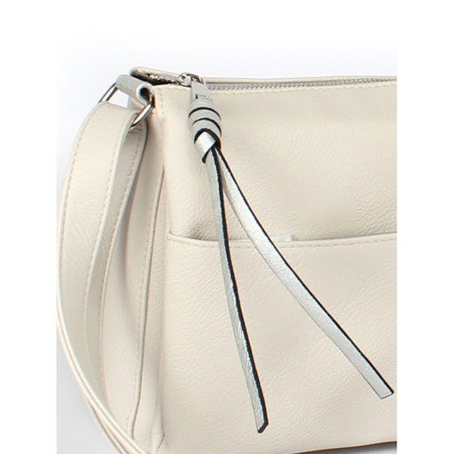 Сумка женская искусственная кожа ADEL-230/2в/ММ, 5отд, плеч/рем. серый св/серебро 259183 - Adelia фото 3