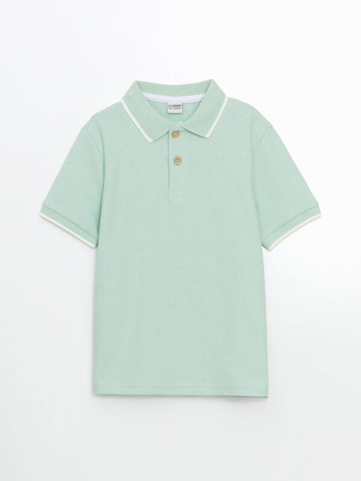 Polo Yaka Dokulu Erkek ?ocuk Ti??rt