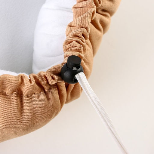 Лежанка для кошек и собак двусторонняя бежевая, 50-30х12 см - Пушистое счастье фото 7