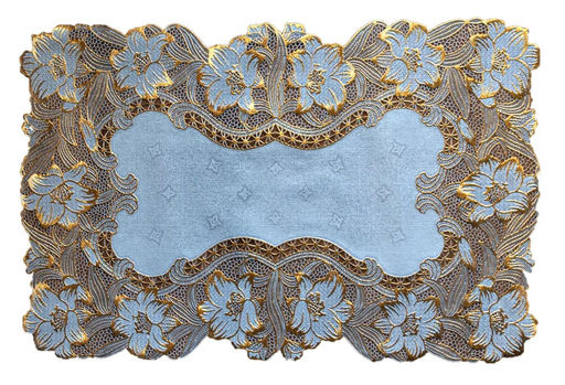 Набор салфеток 12 шт. 12*18 (30 см*45 см) арт. 1021G, 12-18-1021 БЕЛАЯ+ЗОЛОТО