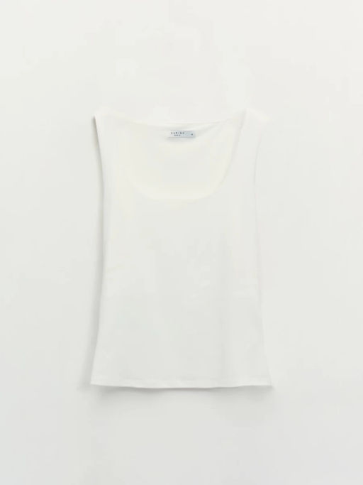 Базовый топ с широкими бретелями / Zarina  фото 6