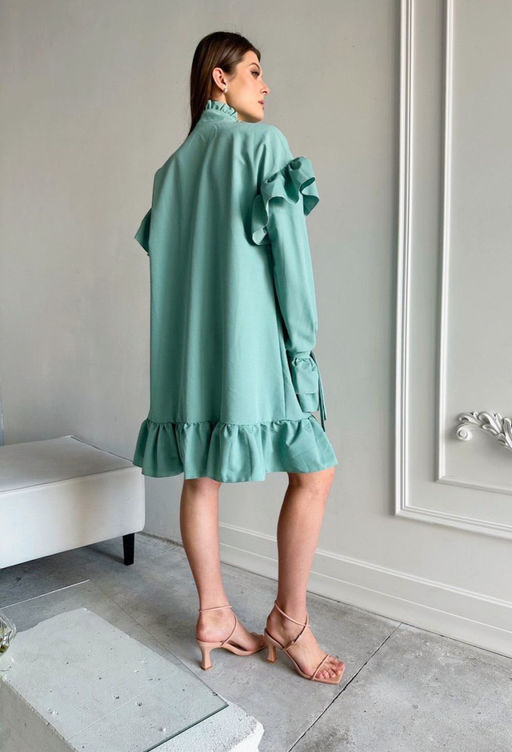 Платье AURA 3196-170 шалфей  фото 3