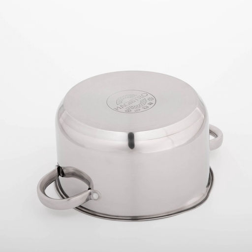 Кастрюля Magistro Klimena, 4.6 л, AISI - 201, крышка-дуршлаг, носик для слива, капсульное дно, индукция, нержавеющая сталь  фото 6