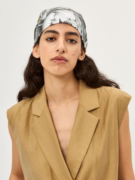 Платок жен. шелк 90х90 E04-8452-02 - Eleganzza фото 4