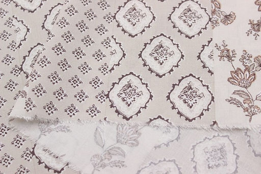 Штапель Хания цв.бежевый, ш.1.44м, вискоза-100%, 90гр/м.кв - Купава фото 5