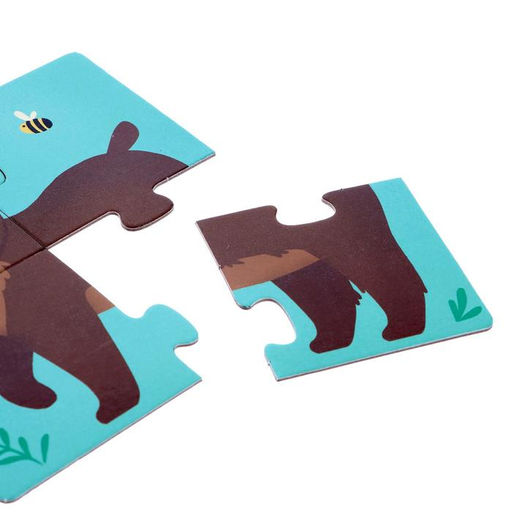 Пазлы 4 в 1 Кто живёт в лесу? - Puzzle time фото 6