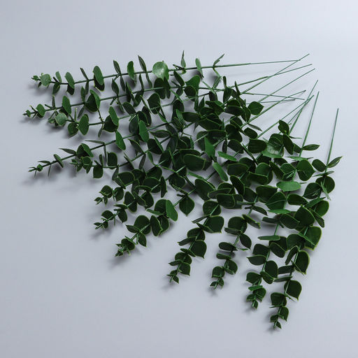 Цена за 12 шт. Декоративная ветка «Эвкалипт», 39×4.5×4.5 см