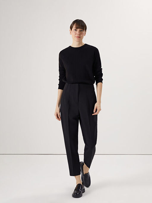 Standart Kal?p Pileli Kad?n Pantolon