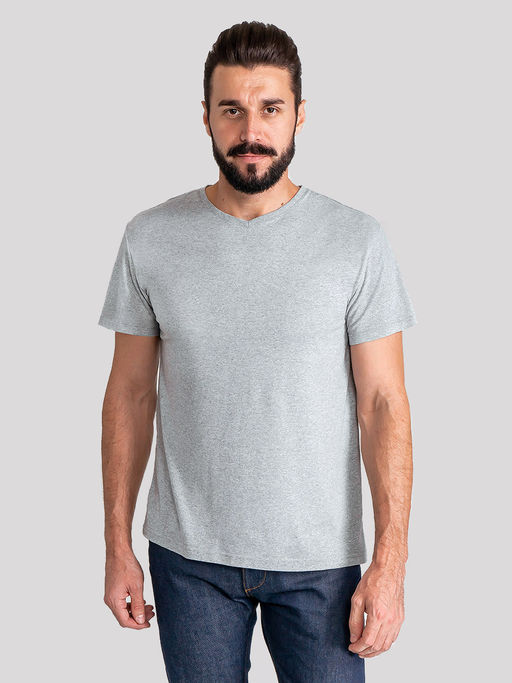 Футболка мужская короткий рукав GREG G146-RM-0001 (св.серый м.)  фото 6