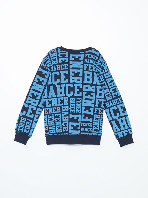 Bisiklet Yaka Fenerbah?e Bask?l? Erkek ?ocuk Ti??rt - Waikiki фото 3