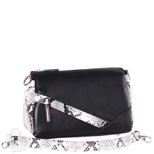 Сумка женская кожаная 0753 black Polina&Eiterou/30 в Новосибирске
