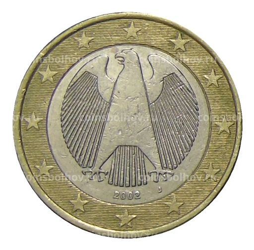 1 евро 2002 года J Германия