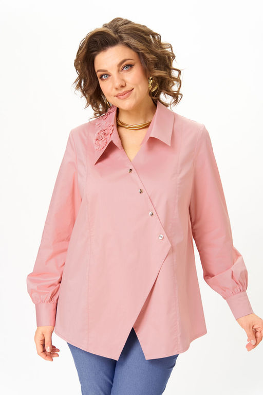 Блуза Michel Chic 789 пудра  фото 6