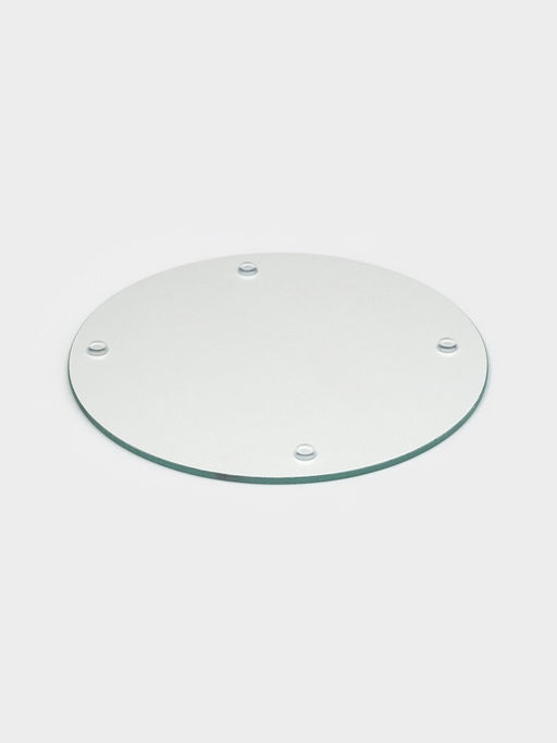 Доска разделочная Доляна Влюблённые фламинго, d=20 см, стекло