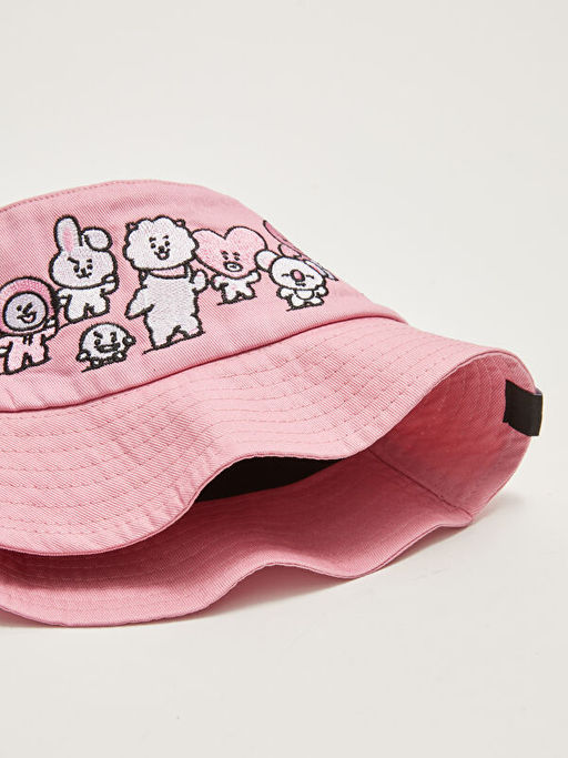 BT21 Lisansl? Nak??l? K?z ?ocuk Bucket ?apka - Waikiki фото 3