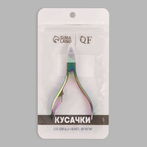 Кусачки педикюрные, 10.5 см, длина лезвия-15 мм, цвет хамелеон