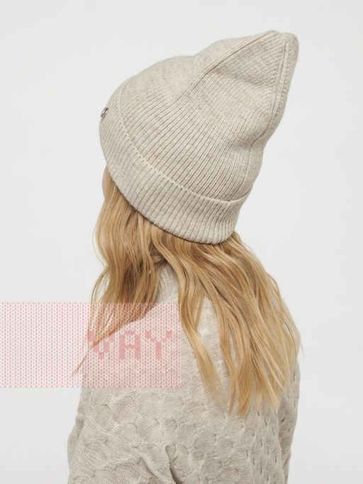 Шапка женская 202-8434. 165 св.бежевый