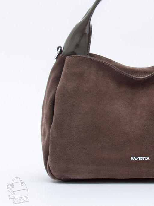 Сумка женская кожаная 92107MSS d.gray Velina Fabbiano-Safenta в Новосибирске