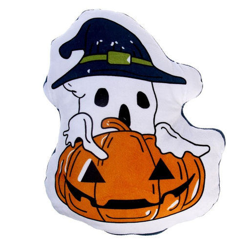 Мягкая игрушка Привидение с тыквой, цвет белый - Simaland фото 3