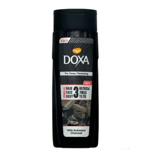 Гель для душа DOXA  3в1 "С активированным углем" (400мл) (ТУРЦИЯ)